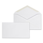 Universal Open-End Business Envelope, #6 3/4, Square Flap, Gummed Closure, 3.06 x 6.6, White, 125/Box Product Image 