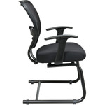 Office Star Professional Air Grid Back Visitors Chair - Black Seat Color - (OSP5505) Product Image 