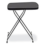 AbilityOne 7110017026957, SKILCRAFT Personal Adjustable Height Folding Table, 18w x 26d x 20.8h to 26.6h, Charcoal Gray Product Image 