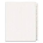 Avery Preprinted Legal Exhibit Side Tab Index Dividers, Allstate Style, 26-Tab, A to Z, 11 x 8.5, White, 1 Set, (1700) View Product Image