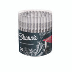 Sharpie Metallic Fine Point Permanent Markers, Metallic Silver, 36/Pack Product Image 