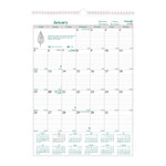 EcoLogix Monthly Wall Calendar, EcoLogix Artwork, 12 x 17, White/Green Sheets, 12-Month (Jan to Dec): 2026 Product Image 