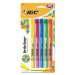 BIC Brite Liner Highlighter, Assorted Ink Colors, Chisel Tip, Assorted Barrel Colors, 5/Set View Product Image