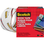 Scotch Book Tape - 15 yd Length x 2" Width - 3" Core - Clear - Acrylic - Crack Resistant Product Image 