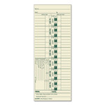 TOPS Time Clock Cards, Replacement for 1900L, One Side, 3.5 x 9, 500/Box Product Image 