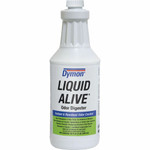 Dymon Liquid Alive Instant Odor Digester - For Multipurpose - 32 fl oz (1 quart) - Recommended For: Odor Remover - Non-toxic - White Bottle Product Image 