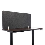 Lumeah Desk Screen Cubicle Panel and Office Partition Privacy Screen, 54.5 x 1 x 23.5, Polyester, Ash View Product Image