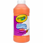 Crayola Artista II Washable Tempera Paints - 1 Color(s) - Orange - 16 oz - Washable Product Image 