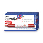 BIC Intensity Low Odor Chisel Tip Dry Erase Marker, Extra-Broad Bullet Tip, Red, Dozen (BICGDEM11RD) View Product Image