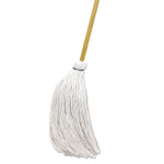 Boardwalk Handle/Deck Mops, #16 White Rayon Head, 57" Natural Wood Handle, 12/Carton (BWKRD60016S) View Product Image