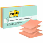 Post-it Dispenser Notes - 600 - 3" Flag/Note Width x 3" Flag/Note Length - Square - 100 Sheets per Pad - Unruled Product Image 