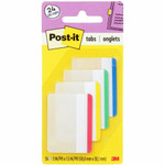 Post-it Durable Tabs - Write-on Tab(s) - 1.50" Tab Height x 2" Tab Width - Removable - Blue, Red, Green, Yellow Tab(s) - Insertable, Durable, Repositionable, Flexible, Writable, Wear Resistant, Tear Resistant, Removable, Reusable Product Image 