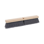 Boardwalk Floor Brush Head, 3" Gray Flagged Polypropylene Bristles, 18" Brush (BWK20418) View Product Image