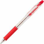 Pentel Recycled Retractable R.S.V.P. Pens - 1 mm Medium Pen Point - Refillable - Retractable - Red Ink - Clear Barrel Product Image 