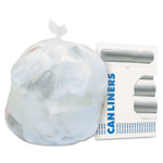 Heritage High-Density Waste Can Liners, 33 gal, 16 mic, 33" x 40", Natural, 25 Bags/Roll, 10 Rolls/Carton Product Image 