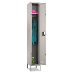 Safco Single-Tier Locker, 12w x 18d x 78h, Two-Tone Gray Product Image 