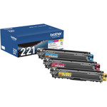Brother TN221 Original Standard Yield Laser Toner Cartridge - Multi-pack - Cyan, Magenta, Yellow - 3 / Box Product Image 