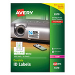 Avery Durable Permanent ID Labels with TrueBlock Technology, Laser Printers, 1.25 x 1.75, White, 32/Sheet, 50 Sheets/Pack (AVE6576) View Product Image