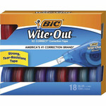 BIC Wite-Out EZ CORRECT Correction Tape - 0.20" Tape Width x 39.40 ft Tape Length - Tear Resistant, Odorless, Film-based - Translucent, White Product Image 