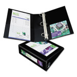 Avery Framed View Heavy-Duty Binders, 3 Rings, 3" Capacity, 11 x 8.5, Black (AVE68037) View Product Image
