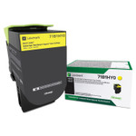 Lexmark 71B1HY0 Unison High-Yield Toner, 3,500 Page-Yield, Yellow (LEX71B1HY0) View Product Image