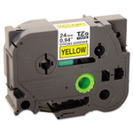 Brother P-Touch TZe Extra-Strength Adhesive Laminated Labeling Tape, 0.94" x 26.2 ft, Black on Yellow View Product Image