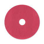 Boardwalk Buffing Floor Pads, 20" Diameter, Red, 5/Carton (BWK4020RED) View Product Image
