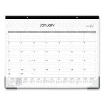 Blue Sky Enterprise Desk Pad, Geometric Artwork, 22 x 17, White/Gray Sheets, Black Binding, Clear Corners, 12-Month (Jan-Dec): 2024 View Product Image