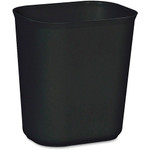Rubbermaid Commercial 14 QT Fire-Resistant Wastebaskets - 3.50 gal Capacity - Rust Resistant, Chip Resistant, Long Lasting, Dent Resistant - 12.3" Height x 8.3" Width x 11.1" Depth - Fiberglass - Black Product Image 