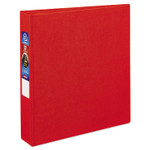 Avery Heavy-Duty Non-View Binder with DuraHinge and One Touch EZD Rings, 3 Rings, 1.5" Capacity, 11 x 8.5, Red (AVE79585) View Product Image