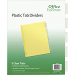 Avery Office Essentials Insertable Dividers - 5 x Divider(s) - 5 - 5 Tab(s)/Set - 8.5" Divider Width x 11" Divider Length - 3 Hole Punched Product Image 