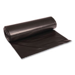 Boardwalk Recycled Low-Density Polyethylene Can Liners, 60 gal, 1.2 mil, 38" x 58", Black, 10 Bags/Roll, 10 Rolls/Carton (BWK519) View Product Image