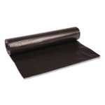Boardwalk Recycled Low-Density Polyethylene Can Liners, 45 gal, 1.2 mil, 40" x 46", Black, 10 Bags/Roll, 10 Rolls/Carton (BWK517) View Product Image