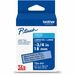 Brother Genuine P-touch TZe541 BK on BK Label Tape, Laminated, 18mmX8m - x 45/64" Width - Blue Product Image 