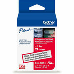 Brother P-touch Tze Label Tape - x 15/16" Width - Matte Silver - Polyethylene Terephthalate (PET) - Water Resistant - Laminated Product Image 