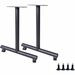 Lorell Invent Training Table Components - Black T-shaped Base - 2 Legs - 28.50" Height x 5" Width x 22" Depth - Training - Assembly Required Product Image 