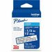 Brother Laminated Tape for P-touch Label Marker - - DiameterTape - Thermal - Black on Clear - Water Resistant - Laminated Product Image 