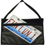 C-Line License Plate Holder - Support 13" x 8.50" Media - 9.3" Width x 14" Length - Vinyl - Clear, Black, Black Product Image 