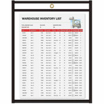 C-Line Stitched Vinyl Shop Ticket Holders - Support 11" x 14" Media - Vinyl - Black, Clear - Sturdy Product Image 