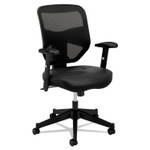 HON VL531 Mesh High-Back Task Chair with Adjustable Arms, Supports Up to 250 lb, 18" to 22" Seat Height, Black (BSXVL531SB11) View Product Image