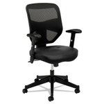 HON VL531 Mesh High-Back Task Chair with Adjustable Arms, Supports Up to 250 lb, 18" to 22" Seat Height, Black View Product Image