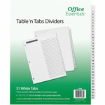 Avery Table 'N Tabs Daily Dividers - 31 x Divider(s) - 1-31 - 31 Tab(s)/Set - 8.5" Divider Width x 11" Divider Length - 3 Hole Punched Product Image 