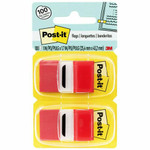 Post-it Red Flag Value Pack - 600 x Red - 1" Flag/Note Width x 1 3/4" Flag/Note Length - Rectangle - Unruled - Red Product Image 