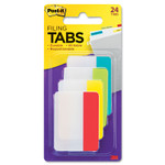 Post-it Tabs Solid Color Tabs, 1/5-Cut, Assorted Colors, 2" Wide, 24/Pack (MMM686ALYR) View Product Image