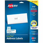 Avery Easy Peel Address Labels with Sure Feed&trade Technology - 1" Width x 2 5/8" Length - Permanent Adhesive - Rectangle - Inkjet - White Product Image 