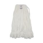 Boardwalk Mop Head, Looped, Enviro Clean With Tailband, Large, White, 12/Carton (BWK8003) View Product Image