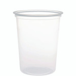 Dart Microgourmet Plastic Deli Container, 32 oz, 4.7" Diameter x 5.7" h, Clear, 500/Carton View Product Image