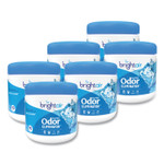 BRIGHT Air Super Odor Eliminator, Cool and Clean, Blue, 14 oz Jar, 6/Carton (BRI900090CT) View Product Image