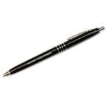 AbilityOne 7520009357135 SKILCRAFT U.S. Government Ballpoint Pen, Retractable, Fine 0.7 mm, Black Ink, Black Barrel, Dozen (NSN9357135) View Product Image