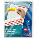 Avery Index Maker Index Divider - 40 x Divider(s) - 8 - 8 Tab(s)/Set - 8.5" Divider Width x 11" Divider Length - 3 Hole Punched Product Image 